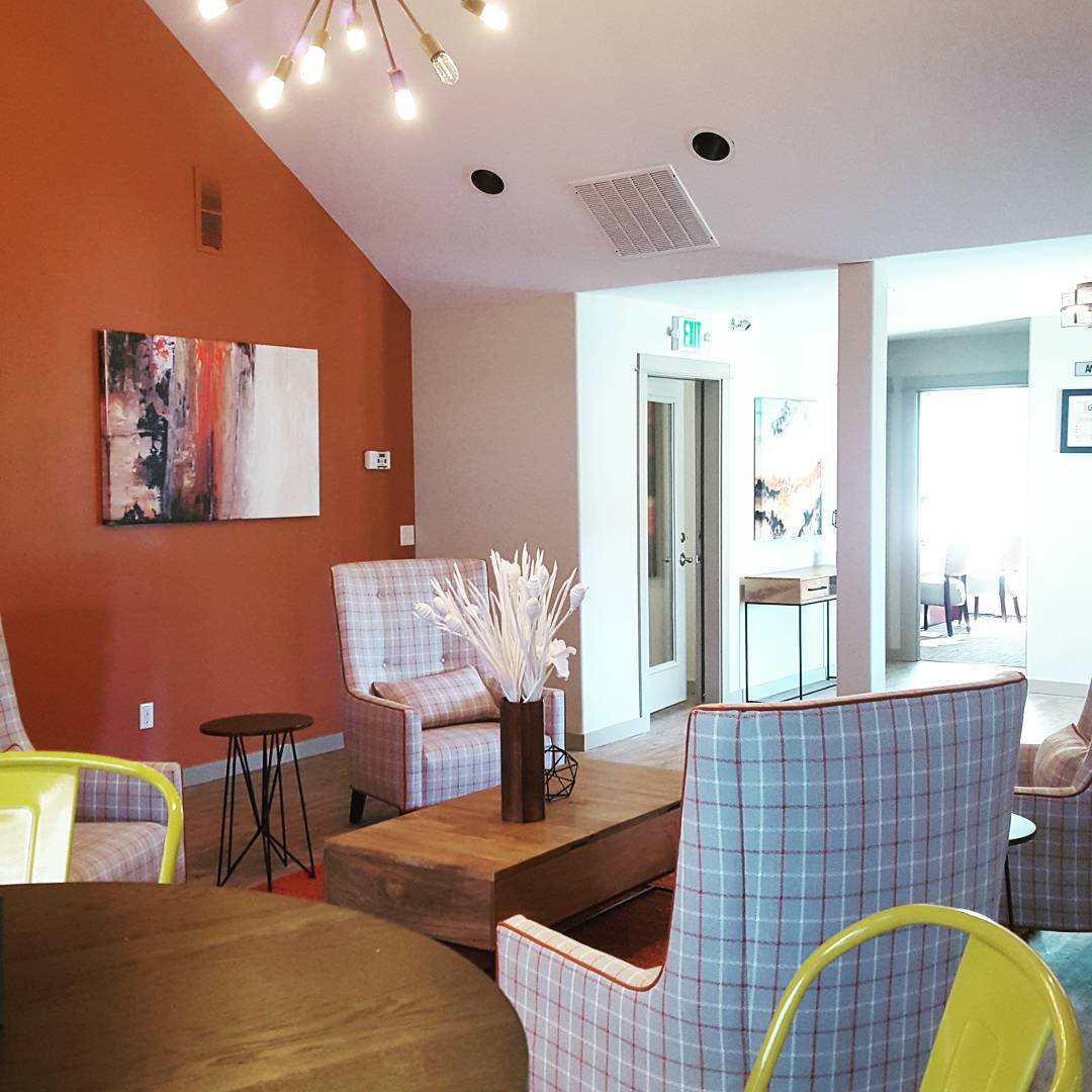 Cute little leasing office done! #pdx #multifamily